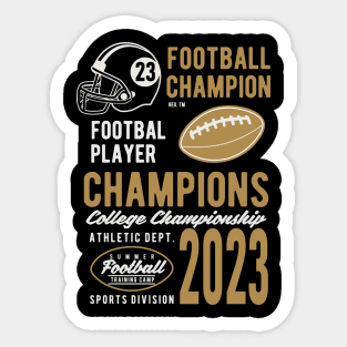 Alabama Chompions Tide REG Champs 2023 Football Helmet Sticker